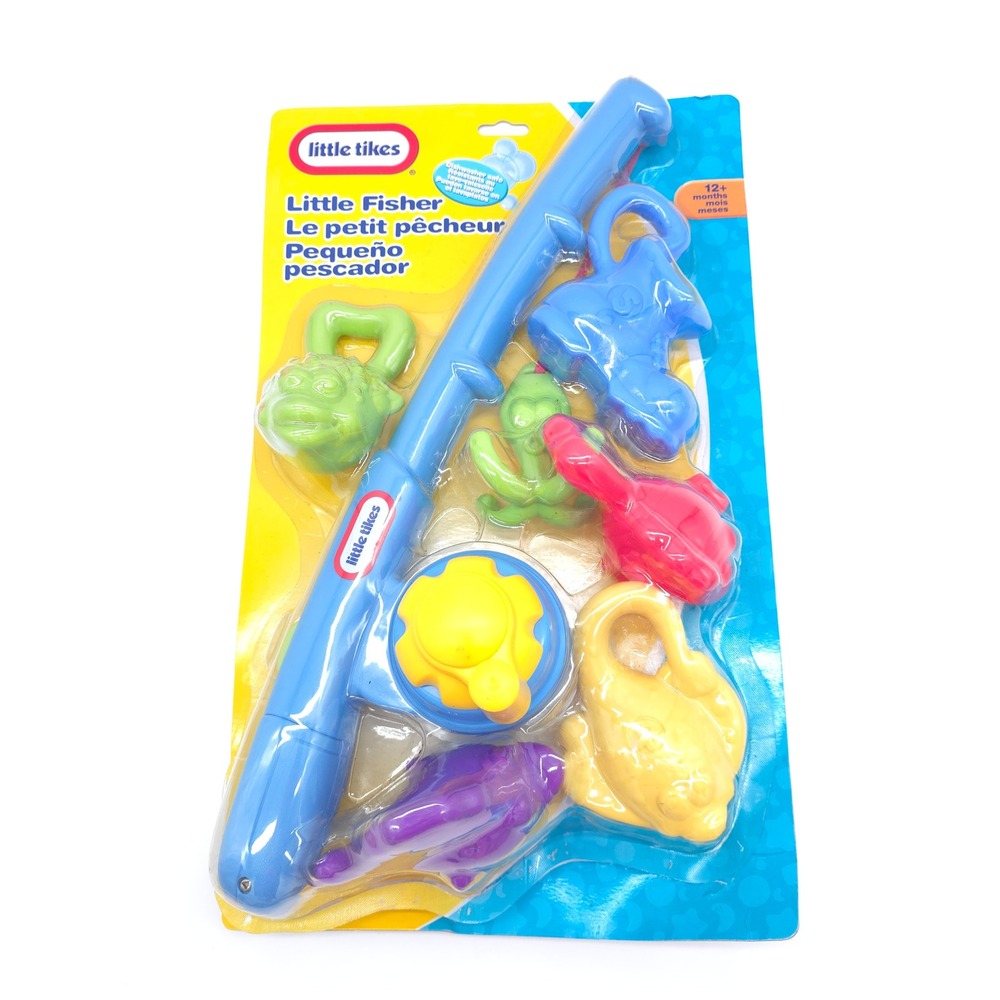 Vintage 2003 Little Tikes Little Fisher Fishing Toy Set NIP NIB Sealed Rare New.